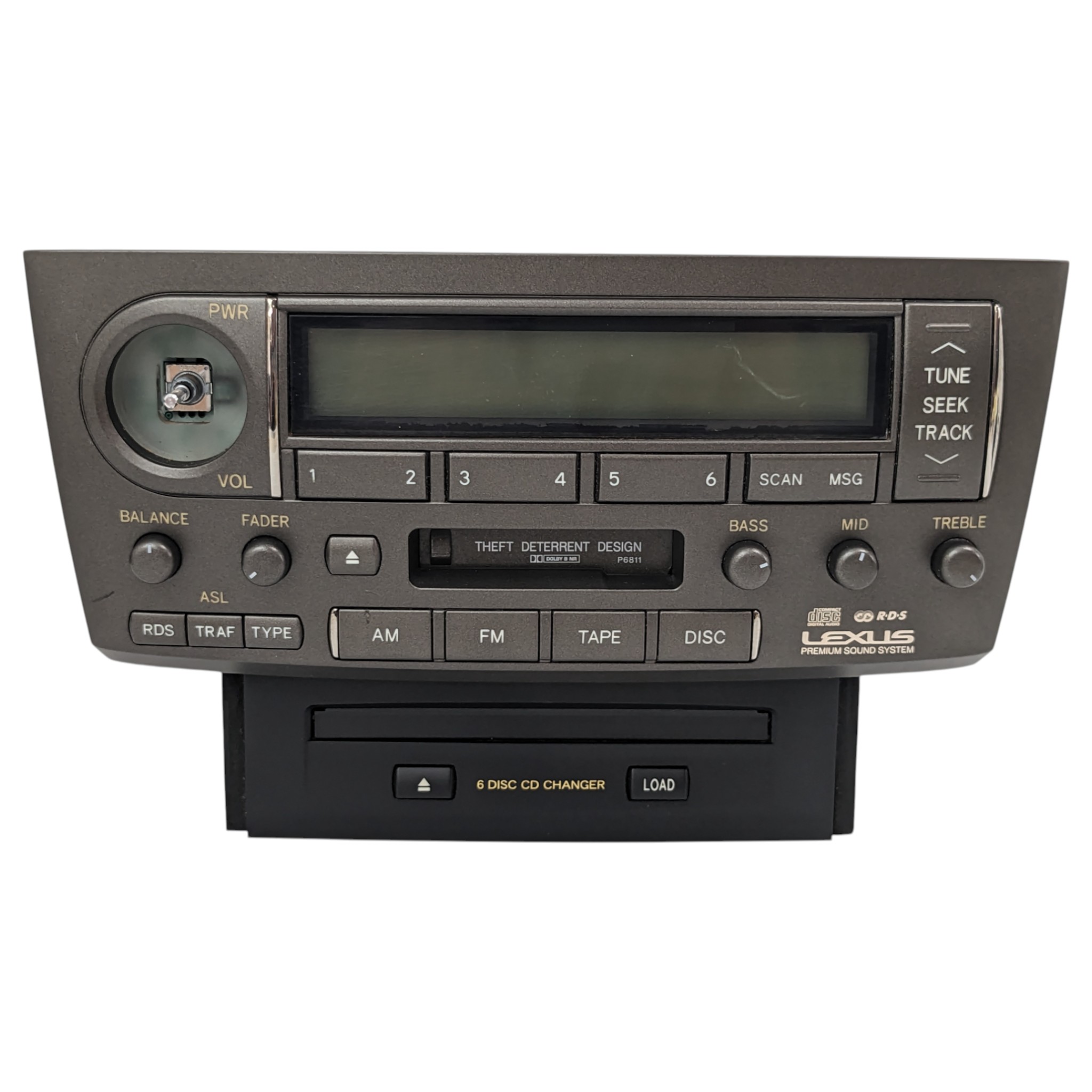 2001-2004 Lexus LS430 AM FM Radio Cassette 6 CD Player Receiver