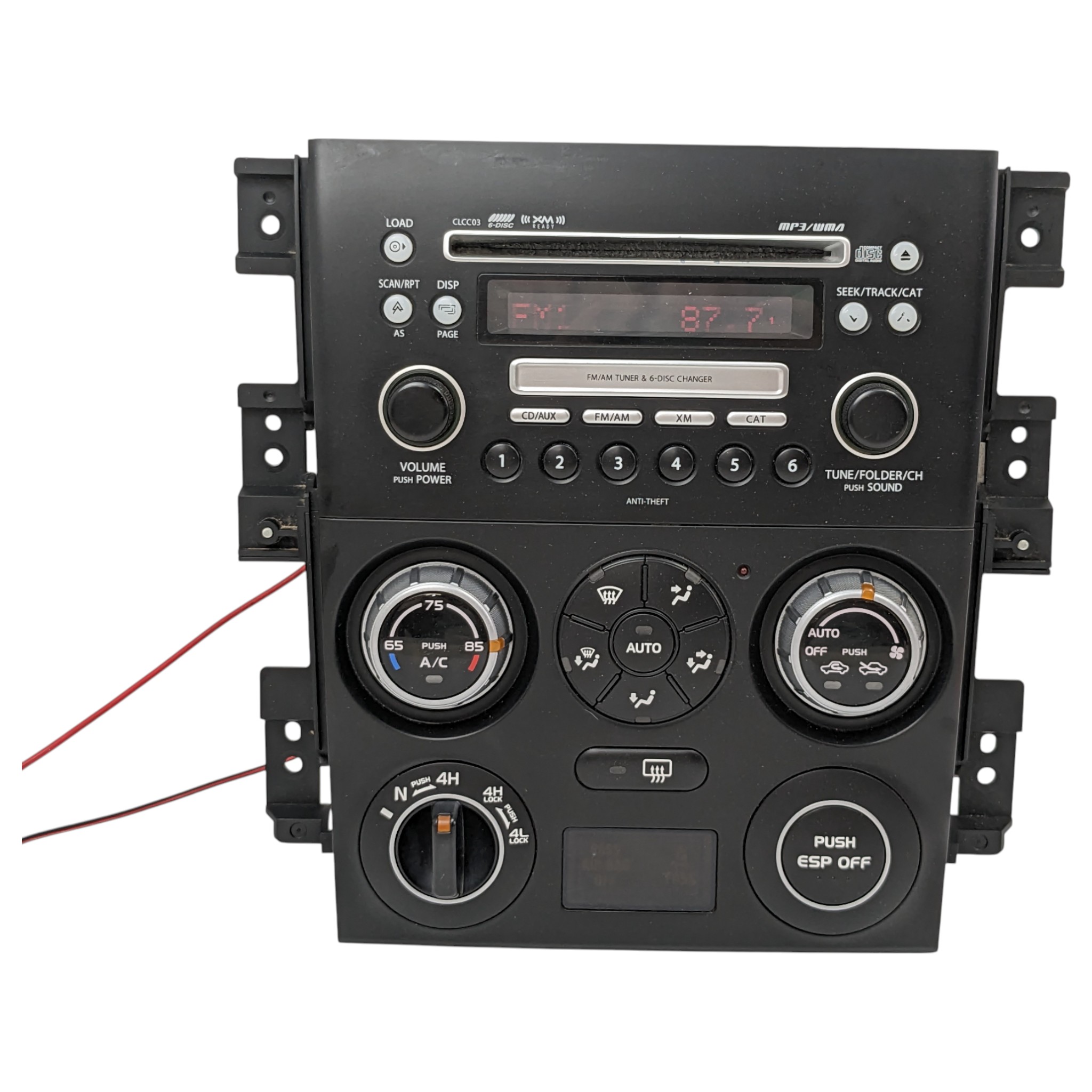 2006-2008 Suzuki Grand Vitara CD Player Radio Receiver AC Climate